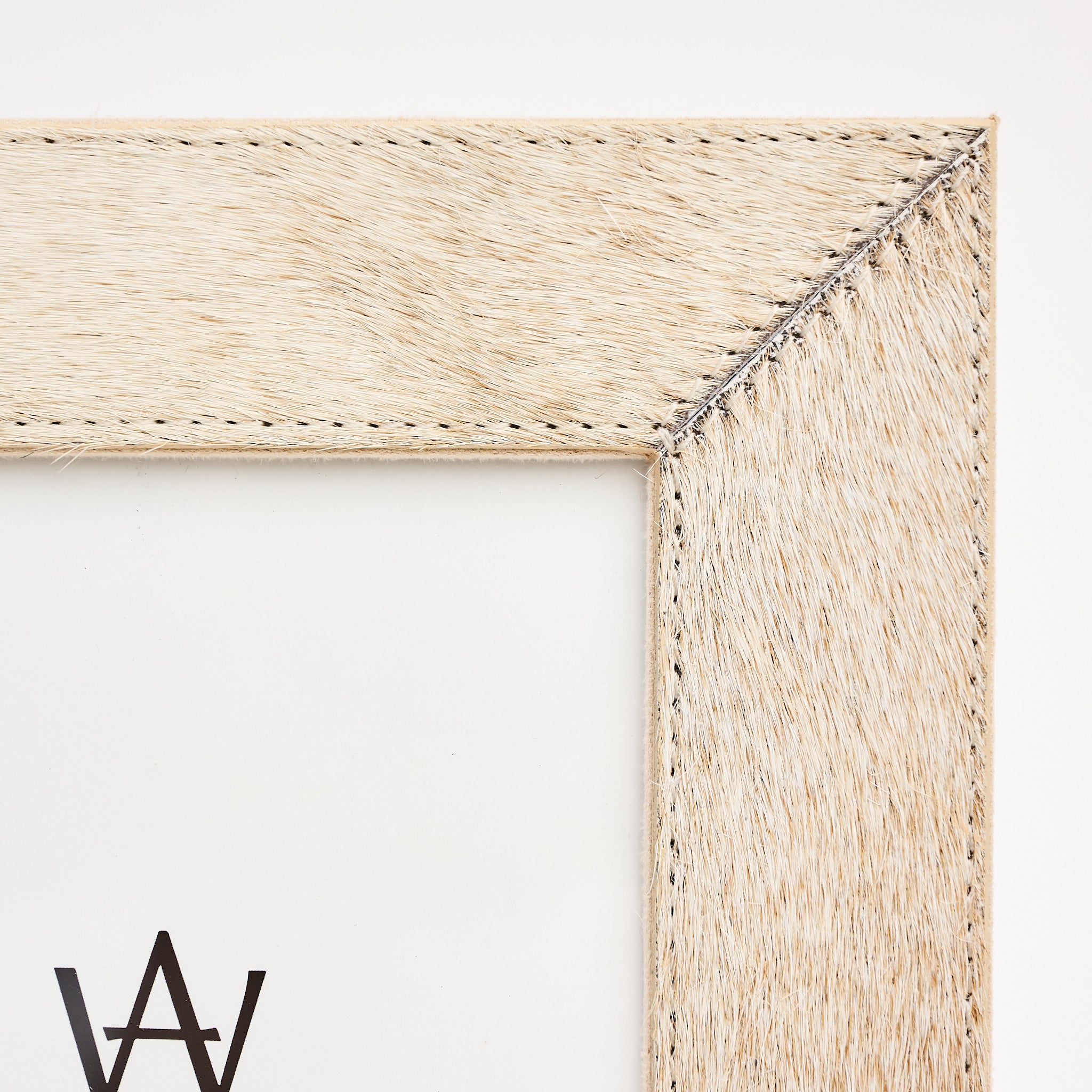 5" x 7" Harrington Hide Picture Frame on a white background at Addison West