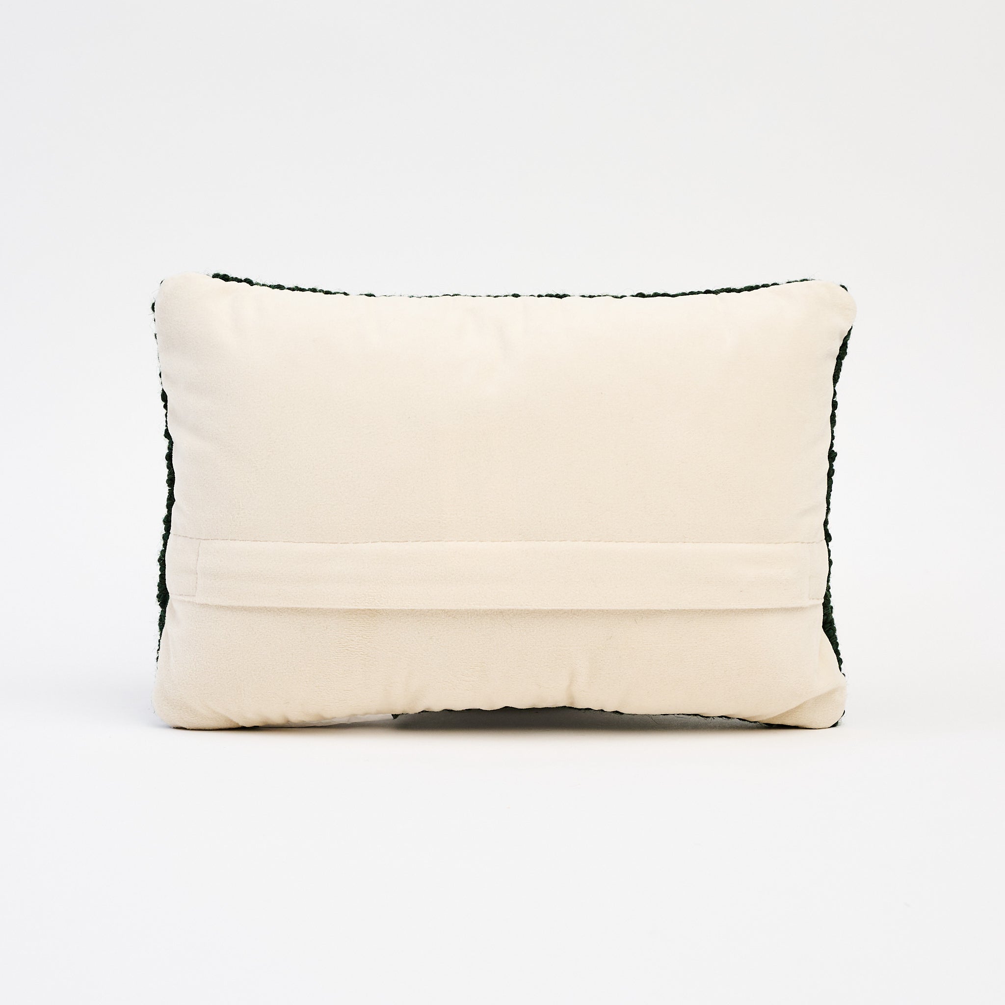 Moose Hand Hooked Pillow on a white background at Addison West