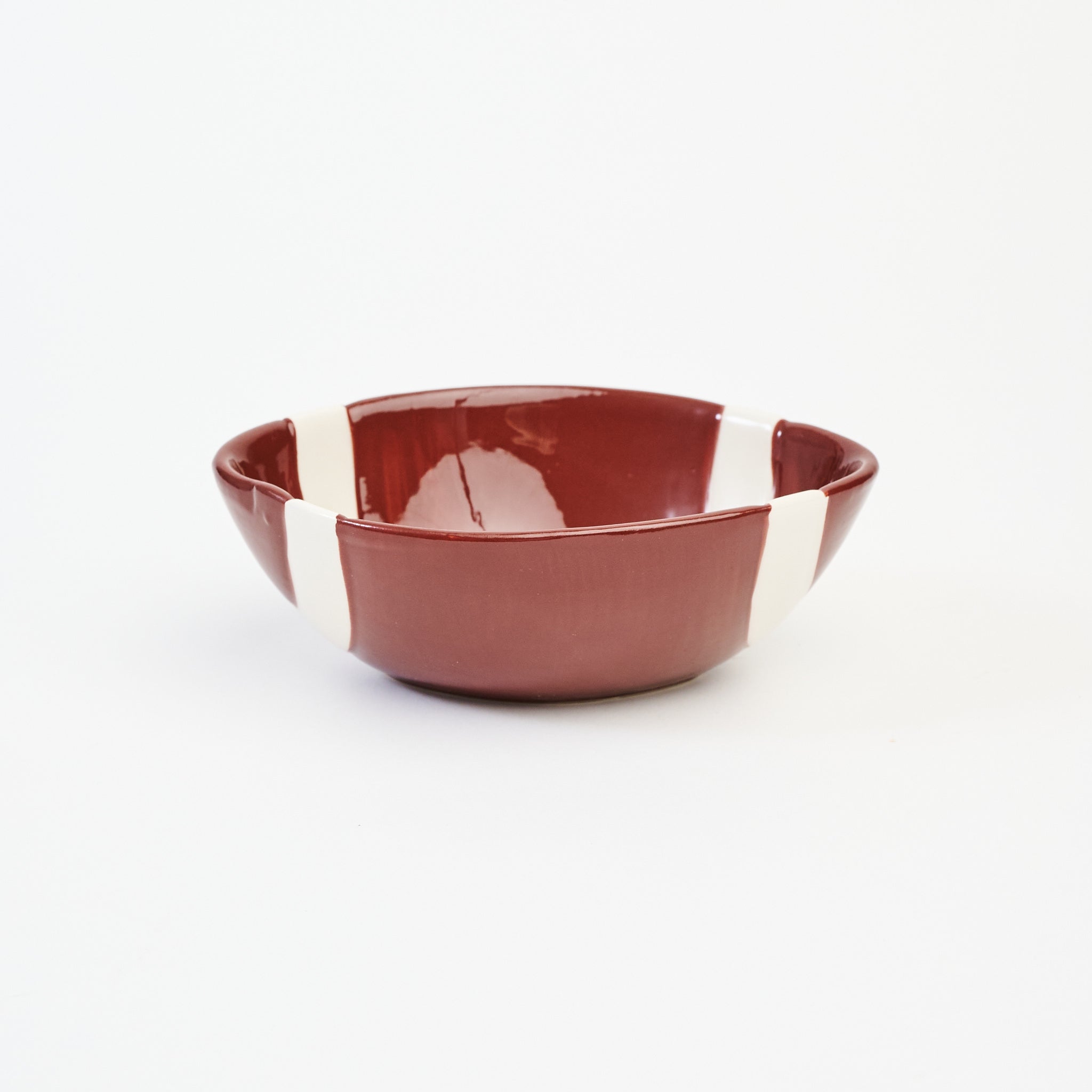 Football Tidbit Bowl on a white background at Addison West