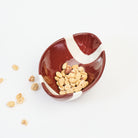 Football Tidbit Bowl on a white background at Addison West