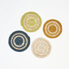 Woven Seagrass Coaster, Set of 4 on a white background at Addison West