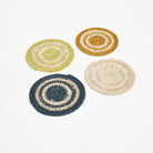 Woven Seagrass Coaster, Set of 4 on a white background at Addison West