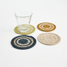 Woven Seagrass Coaster, Set of 4 on a white background at Addison West