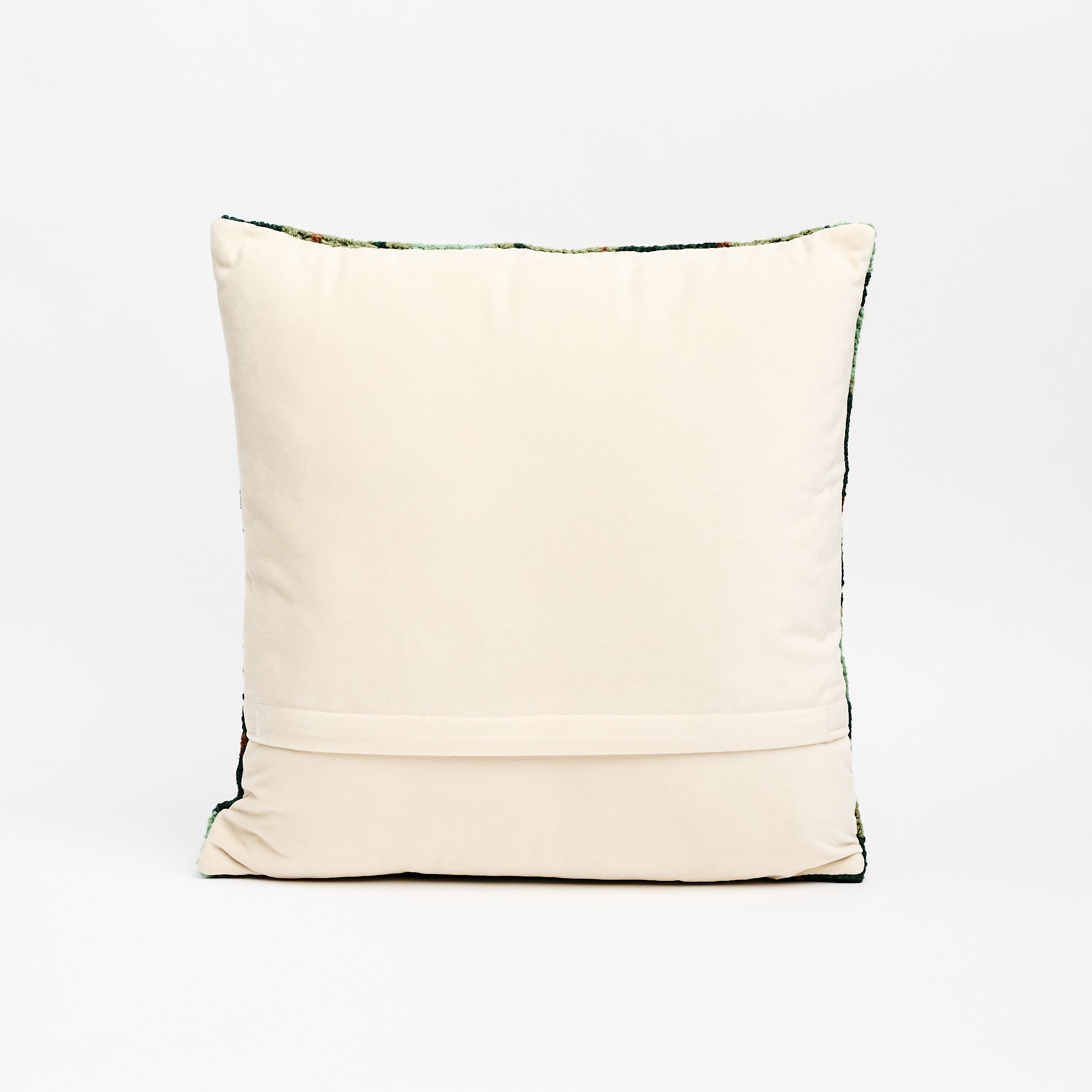 Foxhound Hand Hooked Pillow on a white background at Addison West