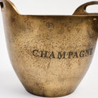 Brass Champagne Ice Bucket on a white background at Addison West