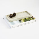 Green Melange Marble Tray on a white background at Addison West