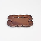 Stoneware Scalloped Rectangular Plate on a white background at Addison West