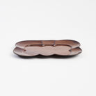 Stoneware Scalloped Rectangular Plate on a white background at Addison West