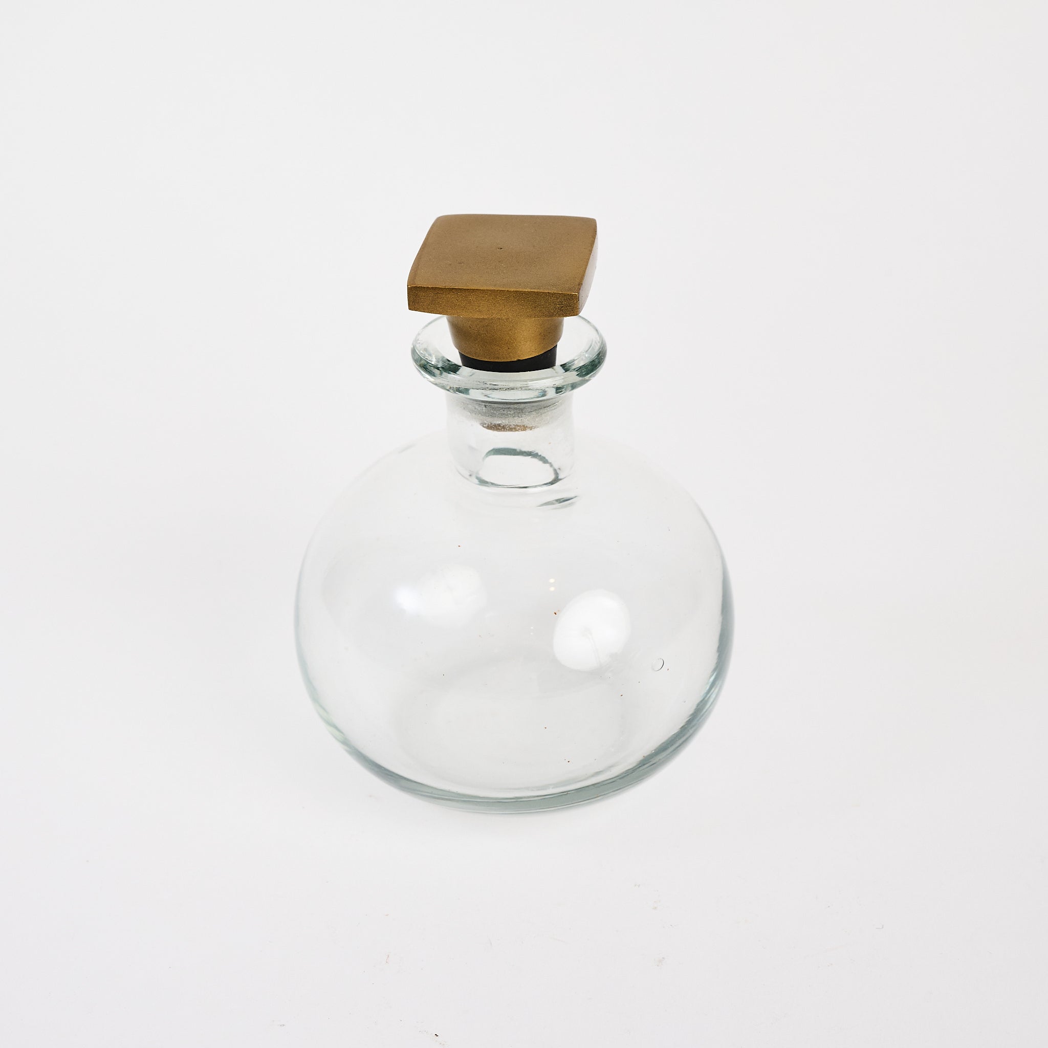 Carafe with Square Stopper on a white background at Addison West
