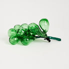 Vintage Green Glass Grapes on a white background at Addison West