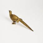 Vintage Brass Pheasant on a white background at Addison West