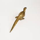 Vintage Brass Pheasant on a white background at Addison West