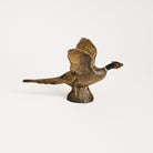 Vintage Brass Ring Necked Pheasant on a white background at Addison West