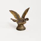 Vintage Brass Ring Necked Pheasant on a white background at Addison West