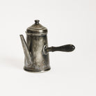 Vintage Pewter Chocolate Pot on a white background at Addison West