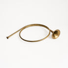 Vintage Brass French Horn on a white background at Addison West