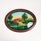Vintage Reverse Glass Painting on a white background at Addison West
