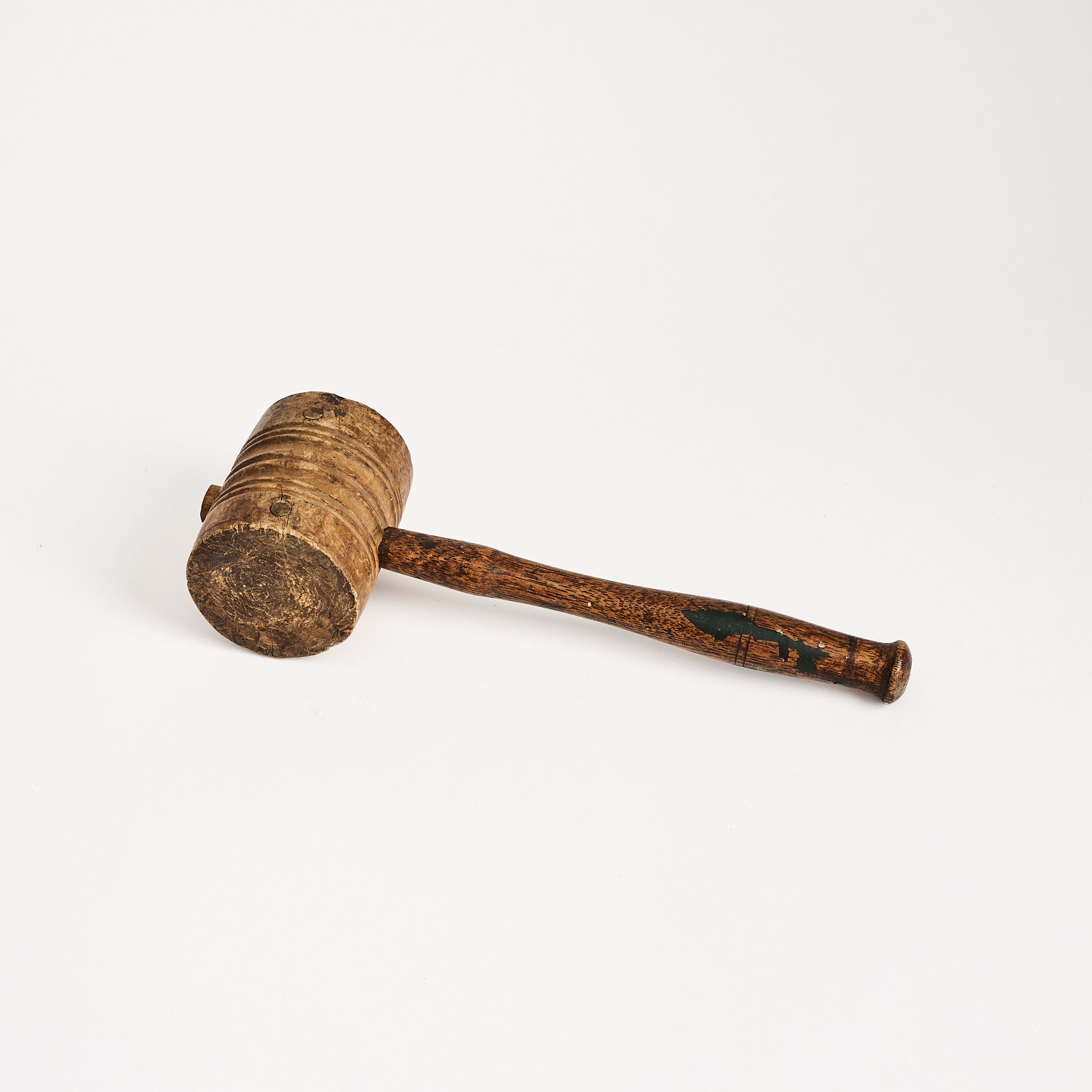 Vintage Wood Mallet on a white background at Addison West
