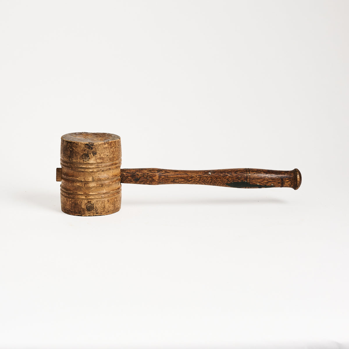 Vintage Wood Mallet on a white background at Addison West
