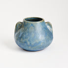 Vintage Blue McCoy Vase on a white background at Addison West
