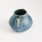 Vintage Blue McCoy Vase on a white background at Addison West