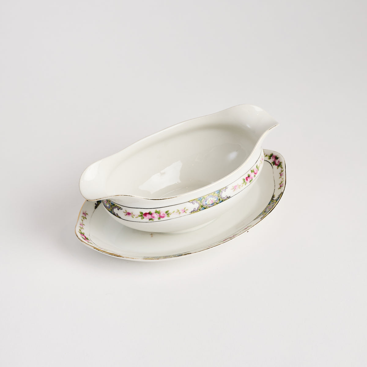 Vintage Gravy Boat on a white background at Addison West