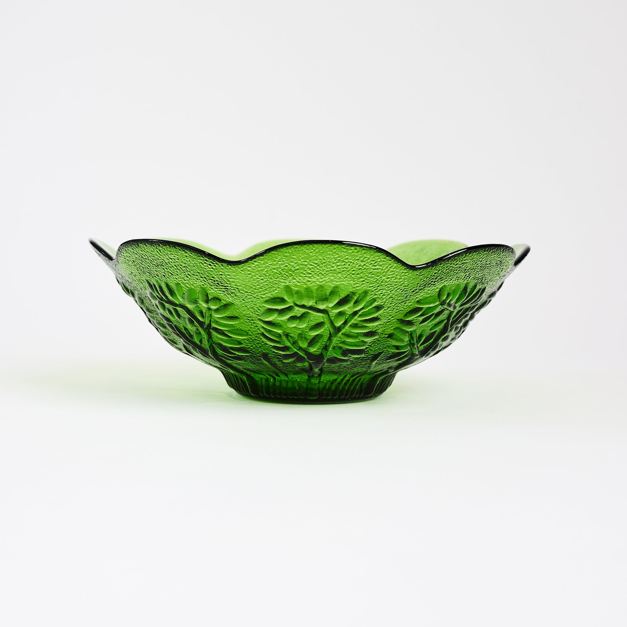Vintage Green Bowl on a white background at Addison West