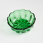 Vintage Low Green Bowl on a white background at Addison West