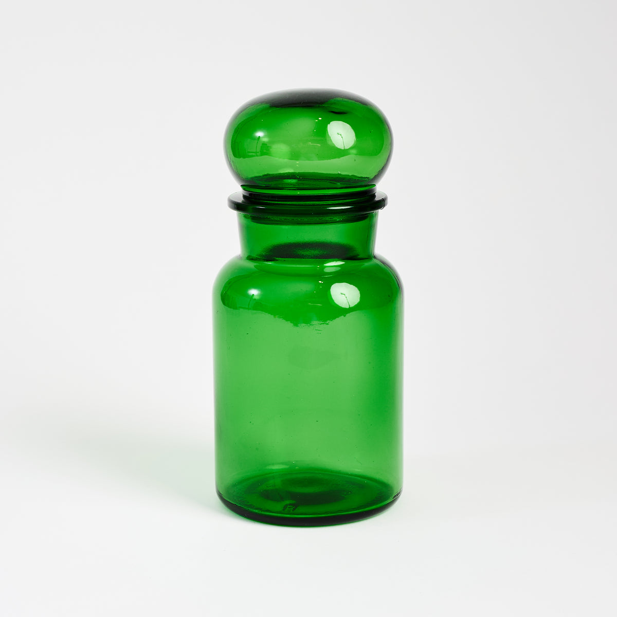Vintage Wide Belgian Apothecary Jar on a white background at Addison West