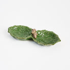 Ceramic Double Pinecone Dish on a white background at Addison West