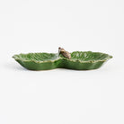 Ceramic Double Pinecone Dish on a white background at Addison West