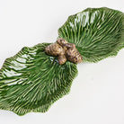 Ceramic Double Pinecone Dish on a white background at Addison West