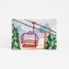 Vintage Gondola Hand Hooked Pillow on a white background at Addison West