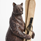 Bear and Skis on a white background at Addison West