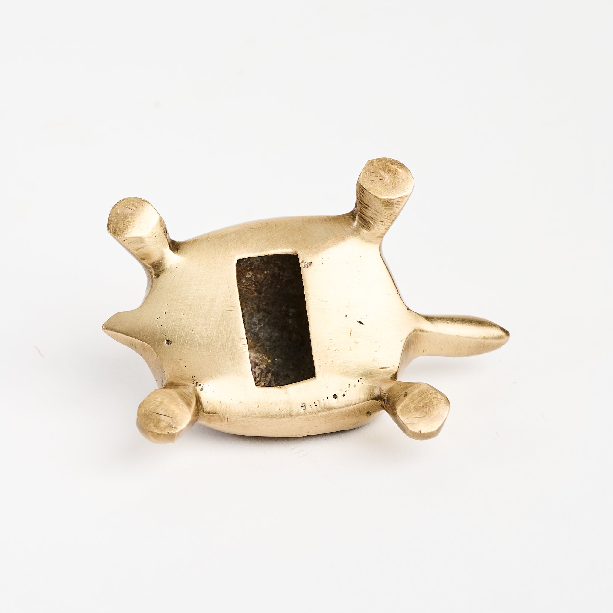 Brass Turtle Bottle Opener on a white background at Addison West