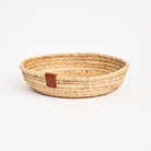 Seagrass & Hyacinth Woven Basket on a white background at Addison West