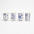 Stephanie Verdun Small Cup in Blue & French Blue on a white background at Addison West