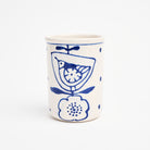 Stephanie Verdun Small Cup in Blue & French Blue on a white background at Addison West