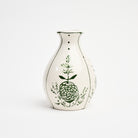 Stephanie Verdun Pear Vase in Dark Green  on a white background at Addison West