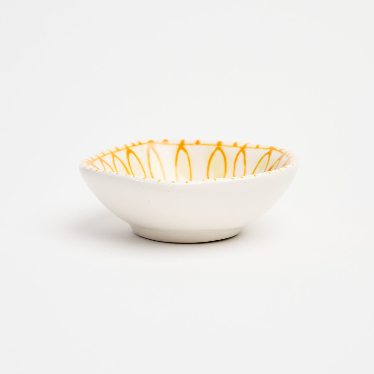 Stephanie Verdun Wabi Sabi Bowl in Yellow on a white background at Addison West