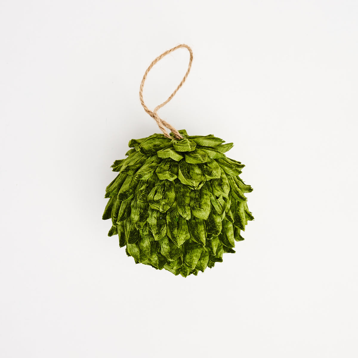 Green Petal Leaf Ball on a white background at Addison West