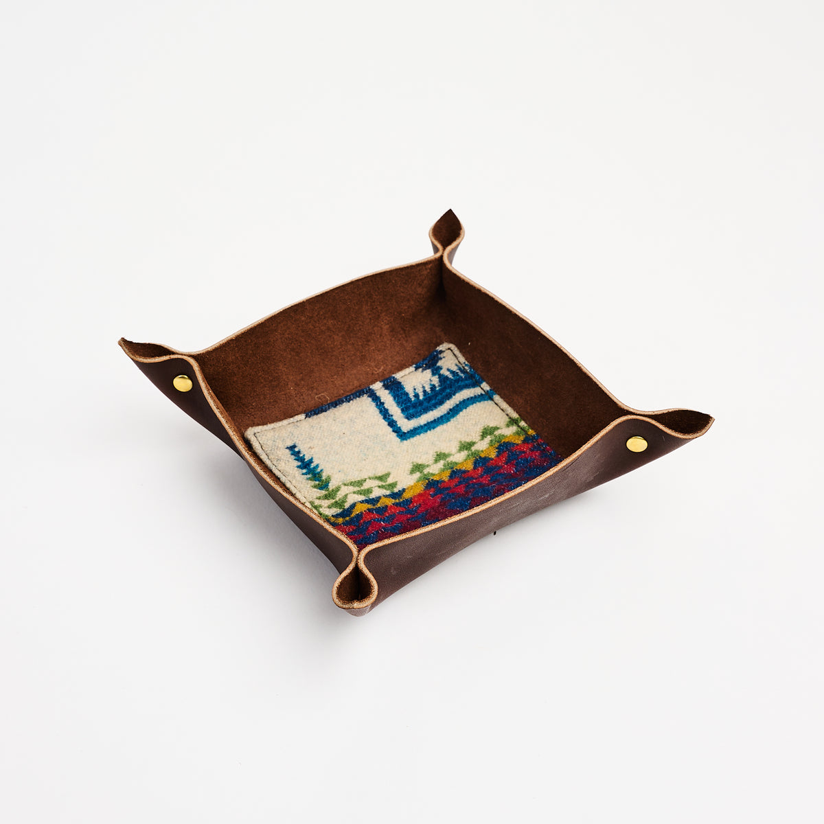 The Scrappy Catchall in Chestnut on a white background at Addison West
