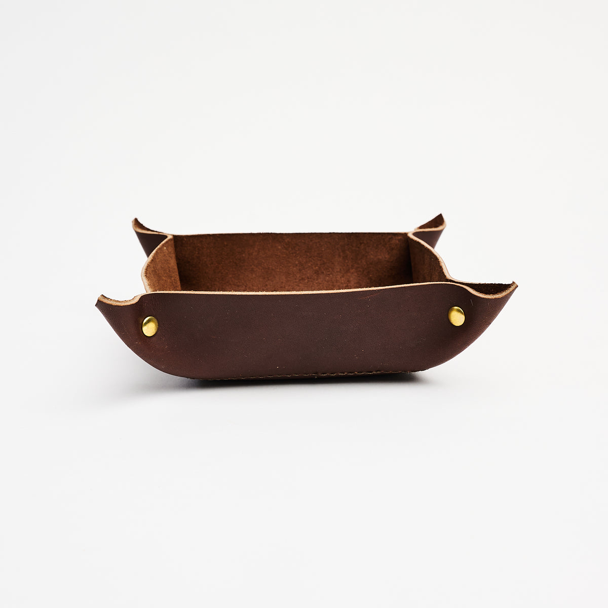 The Scrappy Catchall in Chestnut on a white background at Addison West
