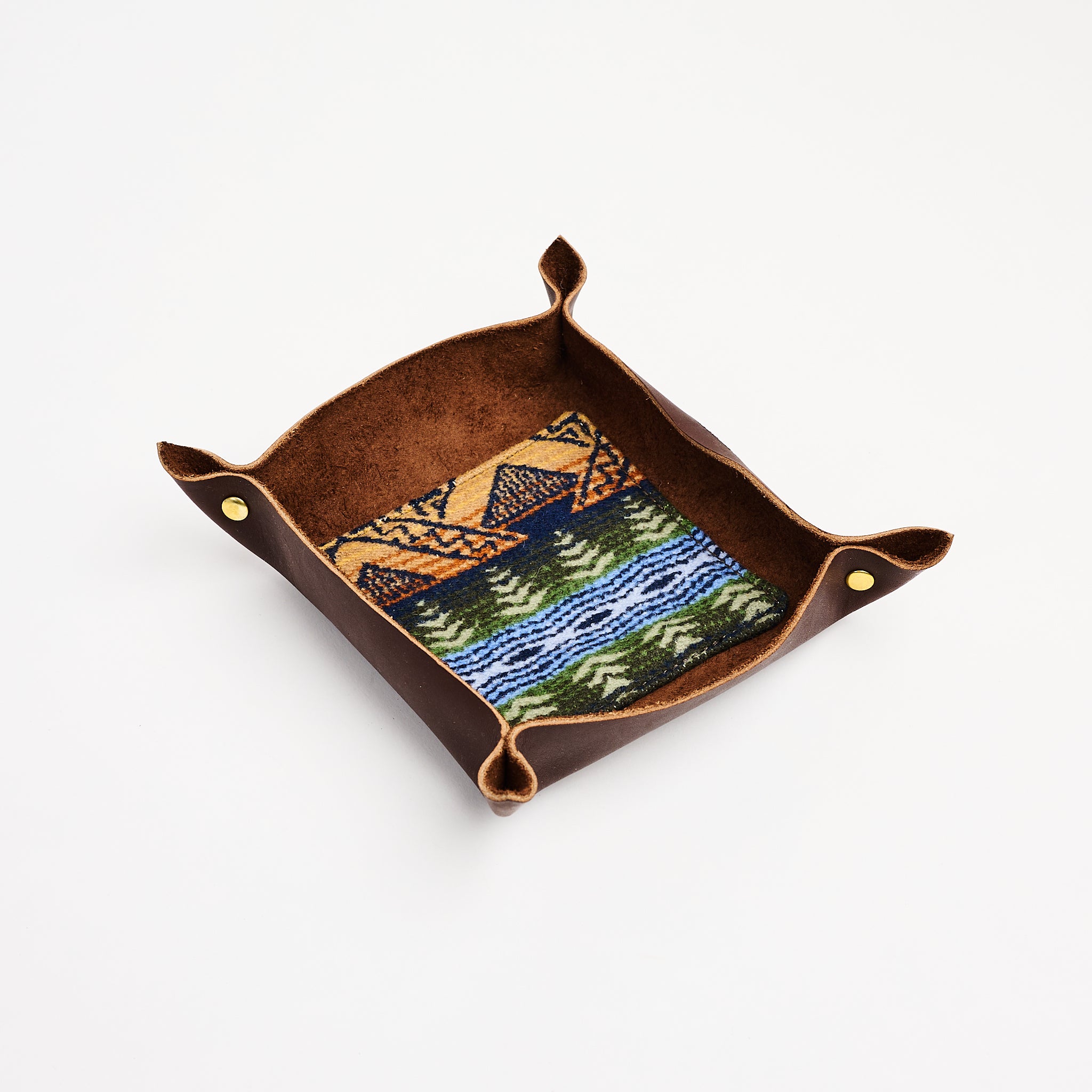 The Scrappy Catchall in Chestnut on a white background at Addison West