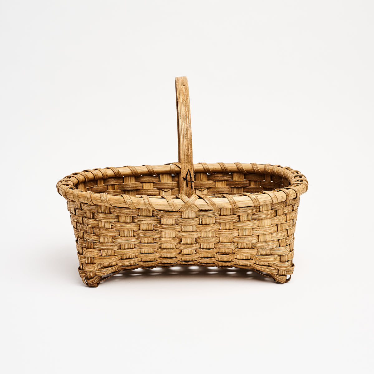 Vermont Small Pear Basket o a white background at Addison West