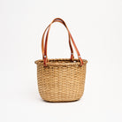 Vermont Wooden Bottom Purse Basket on a white background at Addison West