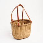 Vermont Wooden Bottom Purse Basket on a white background at Addison West
