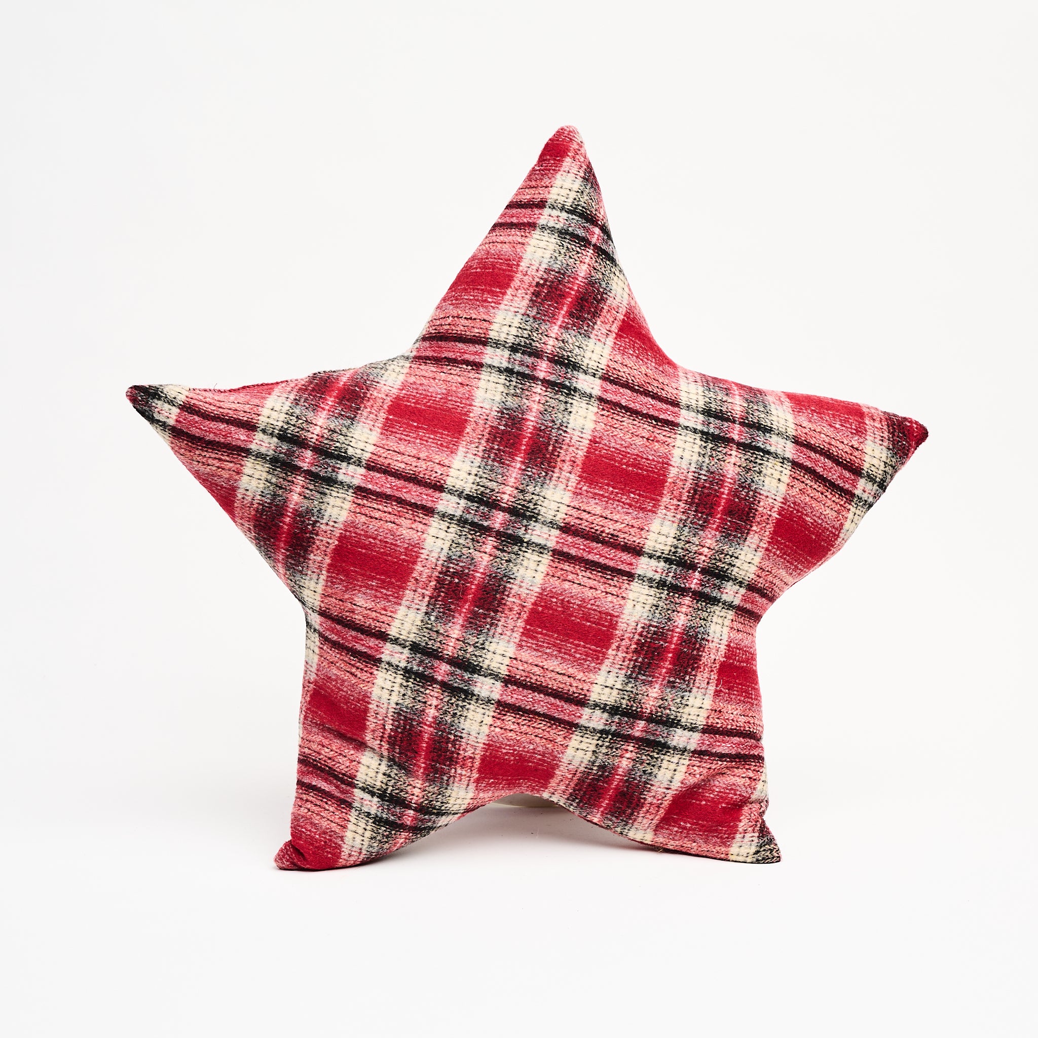 Flannel Star Pillow on a white background at Addison West