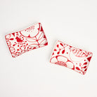 Stephanie Verdun Soap Dish in Red on a white background at Addison West