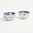 Stephanie Verdun Sauce Cup in Blue & French Blue on a white background at Addison West